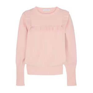 J.W. Anderson Ruffle-Yoke‎ Crewneck Sweater Blush Pink Light Pink Pastel Size L